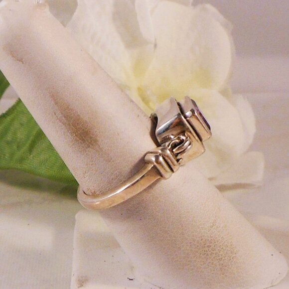 Retired SILAPA Sterling Silver Amethyst Ring R1158 "Misty Morn" - Ring Size 7 - Picture 3 of 8